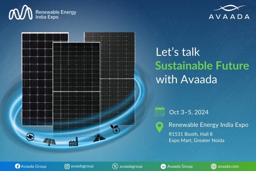 Avaada’s Innovations at Renewable Energy India Expo 2024