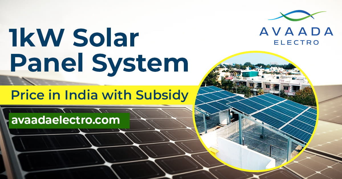 1kW Solar Panel System Price in India with Subsidy