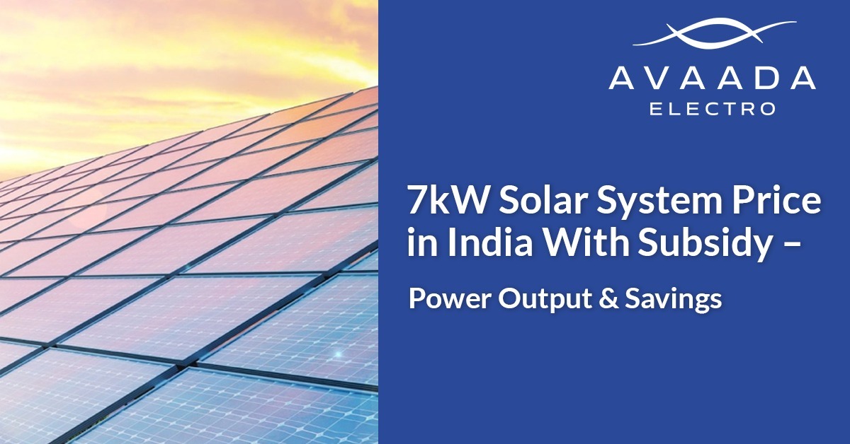 7kW Solar System Price in India With Subsidy